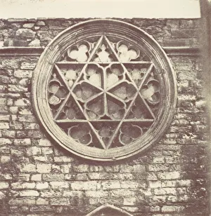 Rose Window Design Inspiration Prints: Rose Window, 1850s. Creator: Unknown