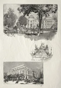Rouen Illustre: La Musee; Fontaine St. Marie; Le Theatre des Arts, 1896 Rouen Illustre: La Musee; Fontaine St. Marie; Le Theatre des Arts, 1896