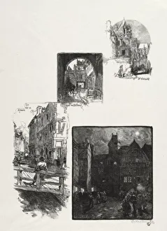 Rouen Illustre: Rue des Charretes; Rue de Halage; Rue Eau de Robec; Place des Arts, 1896 Rouen Illustre: Rue des Charretes; Rue de Halage; Rue Eau de Robec; Place des Arts, 1896