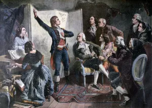 Rouget de Lisle singing the Marseillaise, 1892. Artist: Henri Meyer Rouget de Lisle singing the Marseillaise, 1892. Artist: Henri Meyer