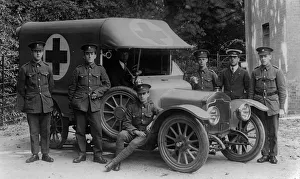 Rover 12 hp ambulance, World War 1. Creator: Unknown Rover 12 hp ambulance, World War 1. Creator: Unknown