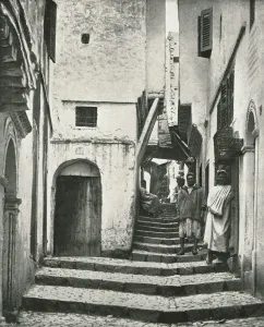The Rue de la Kasbah, Algiers, Algeria, 1895. Creator: Poulton & Co The Rue de la Kasbah, Algiers, Algeria, 1895. Creator: Poulton & Co