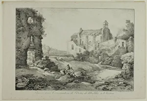 Nineteenth Century Military History Prints: Ruins of the Commanding Post of the Order of Malta