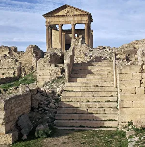 Ruins of the Roman city of Thugga, 6th century BC Ruins of the Roman city of Thugga, 6th century BC