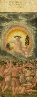Bacchus Painting Prints: The Rule of Bacchus [left panel], c. 1535. Creator: Workshop of Albrecht Altdorfer