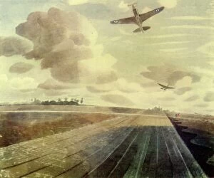 Aeroplane Collection: Runway Perspective, 1941, (1944). Creator: Eric Ravilious