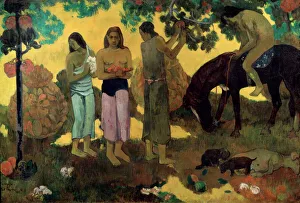 Rupe Rupe (Fruit Gathering), 1899. Artist: Paul Gauguin Rupe Rupe (Fruit Gathering), 1899. Artist: Paul Gauguin