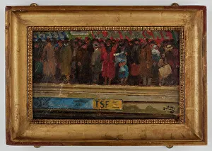 Museum Quality Artwork For Sale Prints: Rush hour in the metro, c1920. Creator: Andre Devambez