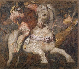 Allegory And Literature Paintings Prints: The Sacrificial Death of Marcus Curtius