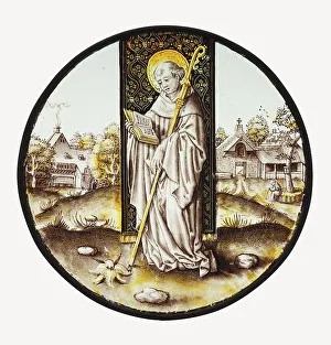 Saint Bernard Print, circa 1500