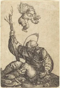 Renaissance Art Gallery Prints: Saint Christopher, 1520. Creator: Barthel Beham