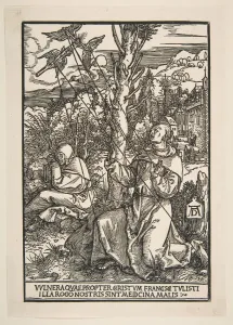 Albrecht Durer Prints: Albrecht Durer Print: Saint Francis Receiving the Stigmata, 1503