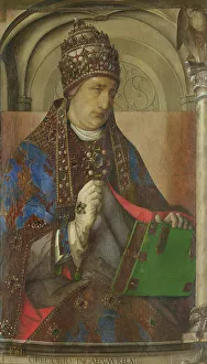 Prints of Saint Gregory the Great. Found in the Collection of Galleria nazionale delle Marche, Urbino Pedro Berruguete Prints: Saint Gregory the Great - Galleria Nazionale delle Marche Print
