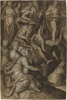 Anthonie Blocklandt's Saint John Preaching Print, 1575/1580