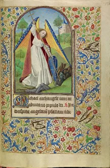 Archangel Michael Artwork Prints: Saint Michael Battling the Devil; Book of Hours