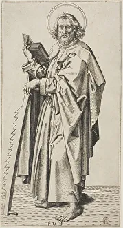 Sixteenth Century Religious Art Prints: Saint Simon, c. 1500