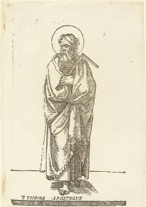 Jacques Stella Print of Saint Thomas