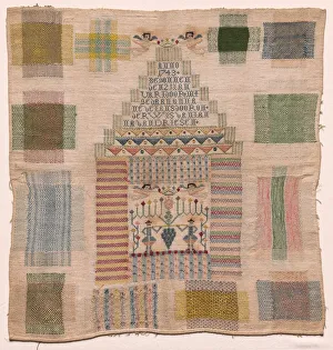 1743 Sampler Print - Unknown Creator