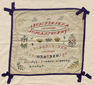 Sampler Print, 1870