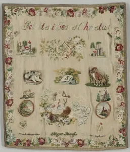 1870 Sampler Print, Unknown Creator