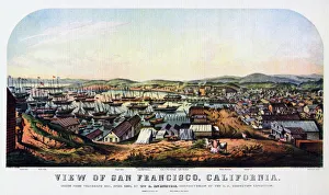 San Francisco, California, 1850 (1937).Artist: Nathaniel Currier San Francisco, California, 1850 (1937).Artist: Nathaniel Currier