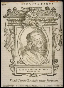 Prints of Sandro Botticelli. From: Giorgio Vasari, The Lives of the Most Excellent Italian Painters, Sculptors, and Architects, ca 1568. Private Collection Sandro Botticelli Prints: Sandro Botticelli Print, ca 1568