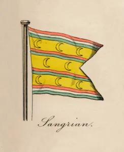 Moroccan Flag Prints: Sangrian, 1838
