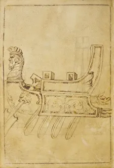 Historical Warfare Illustrations Prints: The Santini Codex, Between 1480 and 1530. Creator: Anonymous master ()