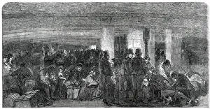 Scene between Decks, 1850 Print: Emigration from Britain