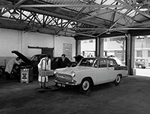 British Motor Industry Prints: Scene in Globe & Simpsons auto electrical workshop, Nottingham, Nottinghamshire, 1961