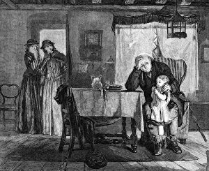 Scene from Tennyson's Dora, 1864 Print