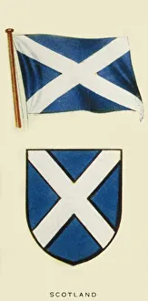 Scottish Flag Prints: Scotland, c1935. Creator: Unknown