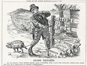 Black And White Cartoons Prints: Second Thoughts, 1913