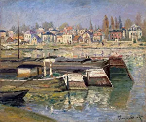 Seine at Asnieres, 1873. Artist: Claude Monet Seine at Asnieres, 1873. Artist: Claude Monet