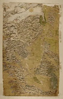The Selden Map of China. Artist: Chinese Master The Selden Map of China. Artist: Chinese Master