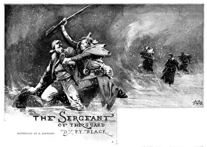 British Literature Prints: The Sergeant of the Guard, 1898. Creator: Unknown