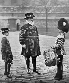 Traditional British Costume Prints: Sergeant-Major Patrick Penrose, the Yeoman Porter, London, 1896. Artist: Gregory & Co