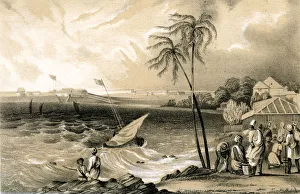 Setting in of the monsoon, Cannanore Fort, 1847 Setting in of the monsoon, Cannanore Fort, 1847