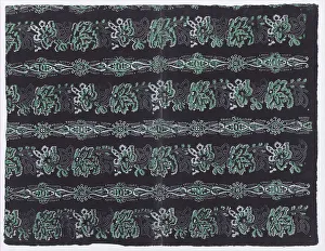 19th Century Abstract Pattern Print, Four Borders