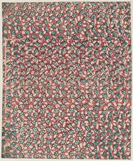 Anonymous Artwork Prints: Sheet with overall abstract pattern, 19th century. Creator: Anon