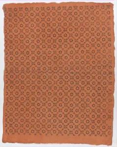 Italian Heritage Artwork Prints: Sheet with overall floral dot pattern
