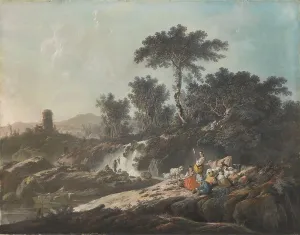 Shepherds Resting by a Stream, 1779 Print