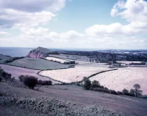 Prints of Sidmouth, Devon, c1955. Town on the English Channel, gateway to the Jurassic Coast World Heritage Site Sidmouth Prints: Sidmouth Print, Devon Coast Scene c1955
