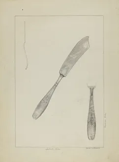 Silver Knife (Rogers Silverware) Print, c. 1936