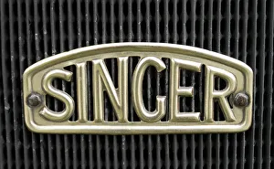Singer Badge Print