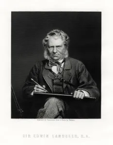 Sir Edwin Henry Landseer (1802-1873), British painter, 19th century. Artist: W Holl Sir Edwin Henry Landseer (1802-1873), British painter, 19th century. Artist: W Holl