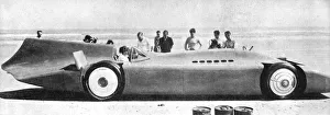 Sir Malcom Campbell (1885-1948) in Bluebird, Daytona Beach, Florida, 7th March 1935 1936) Sir Malcom Campbell (1885-1948) in Bluebird, Daytona Beach, Florida, 7th March 1935 1936)
