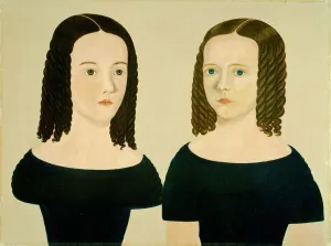 Victorian Era Family Portrait Prints: Sisters, c. 1840. Creator: Unknown