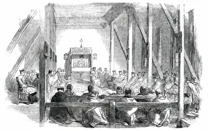 British Christianity History Prints: Sitting of the Synod, 1850. Creator: Unknown