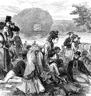 Henley Regatta River Scene Print, 1874